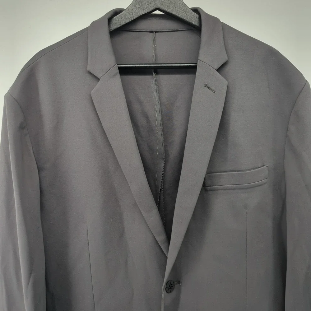 xSuit Blazer‎ Mens Size 50R Gray Sports Coat xJacket Two Button Stretch